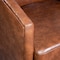 Flash Furniture Dean Club Style Commercial Barrel Accent Armchair Metal Base, Brown LeatherSoft Upholstery BS-AC22-064-BRNPU-GG - alternate 6